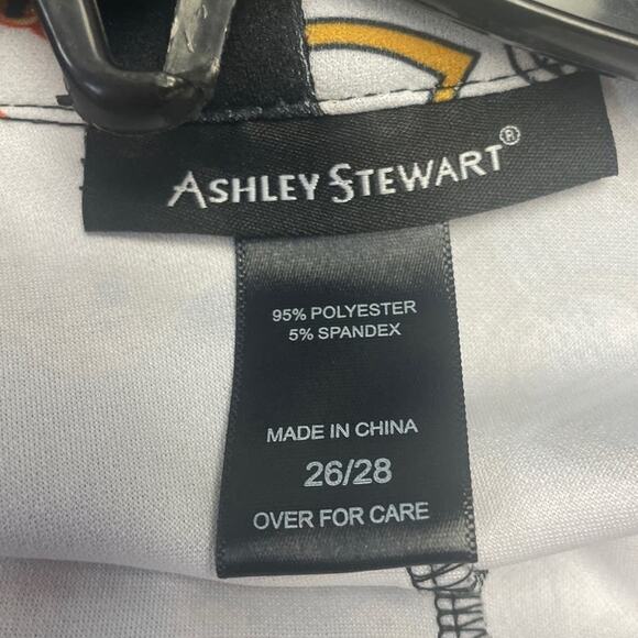 Ashley Stewart Womens Plus Size 26/28 Long Sleeve Chain Design Wrap Dress - Picture 6 of 6